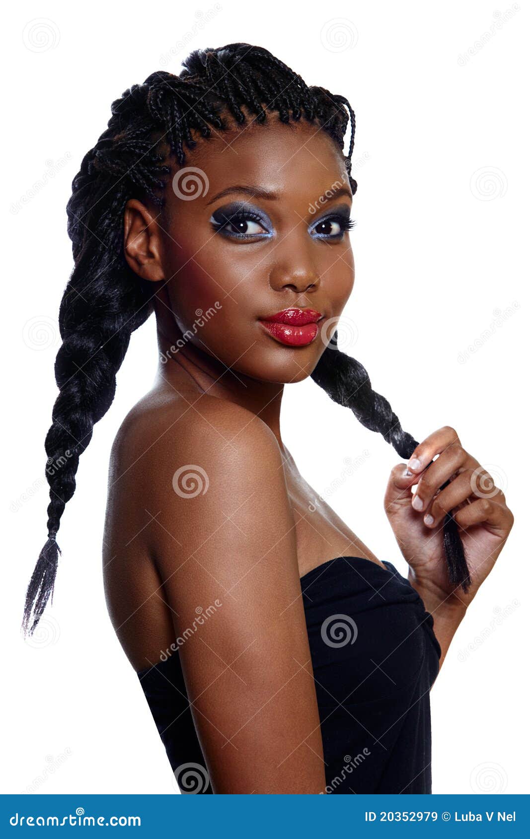 African Beautiful Woman with Braids. Stock Image - Image of face, adult: 20352979 African Beautiful Woman with Braids. Stock Image - Image of face, adult: 20352979