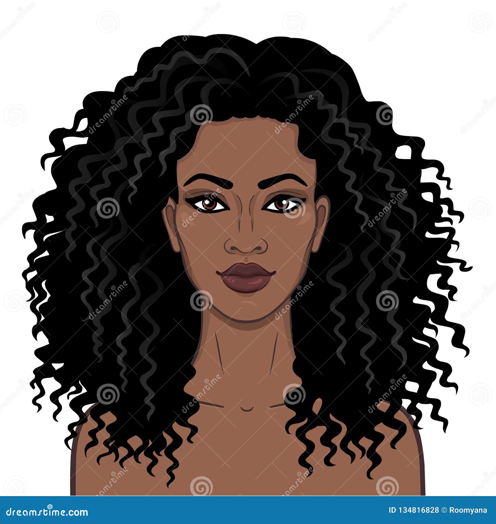 African Woman Curly Hair Stock Illustrations – 6,126 African Woman Curly  Hair Stock Illustrations, Vectors & Clipart - Dreamstime
