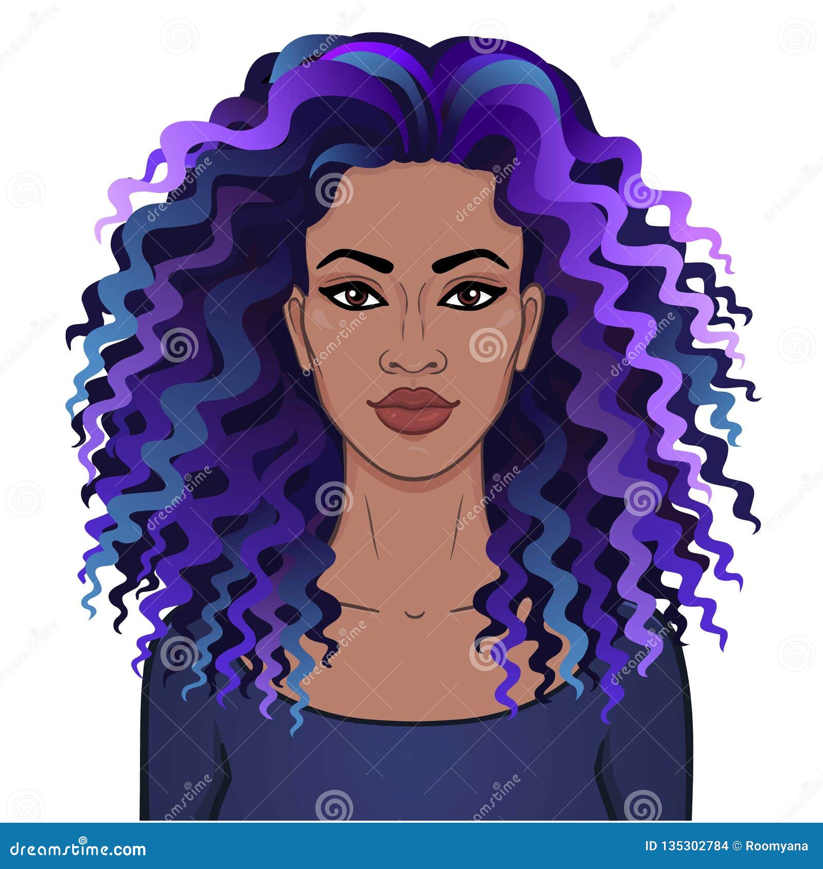 African Woman Curly Hair Stock Illustrations – 6,126 African Woman Curly  Hair Stock Illustrations, Vectors & Clipart - Dreamstime