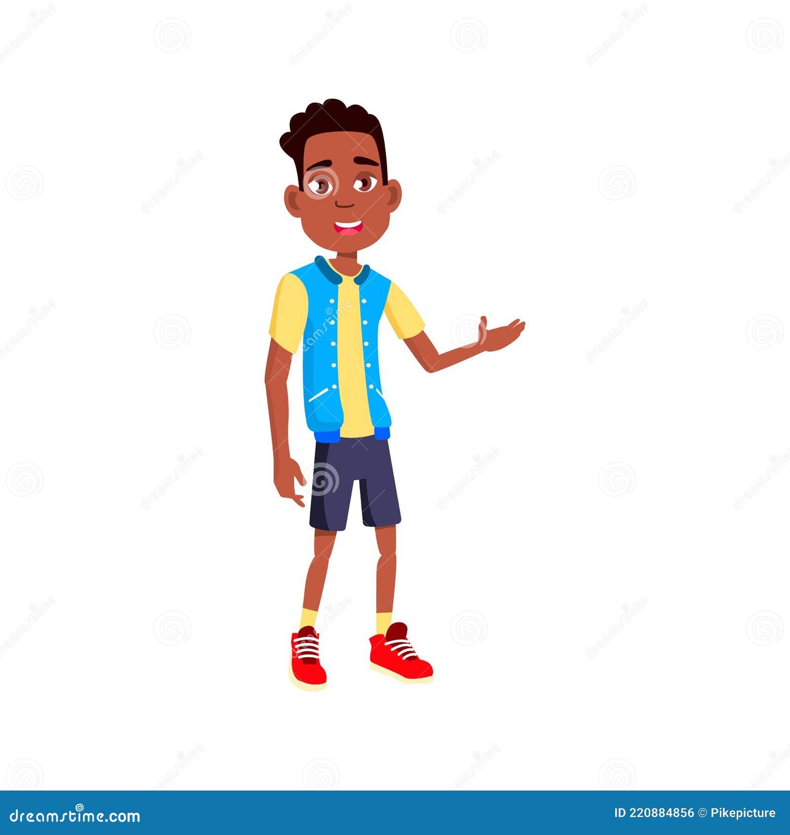 African Boy in Gym Cartoon Vector Stock Vector - Illustration of school ...