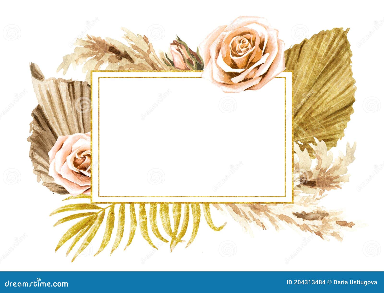 African Card, Wedding Invitation, Save the Date, Thank You, Brochure,  Invite Template and Background. Watercolor Hand Drawn Stock Illustration -  Illustration of hawaii, graphic: 204313484