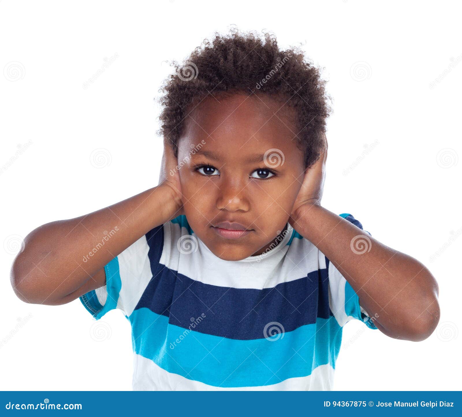 Child Covering His Ears Stock Photo 20388972