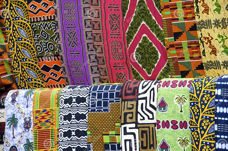 African Cloth Patterns stock image. Image of craft, bolts 60060187