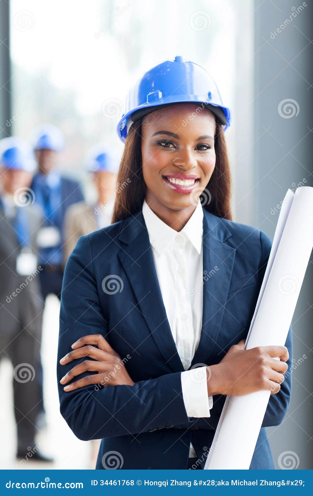 African Construction Manager Stock Photo - Image of beautiful, black