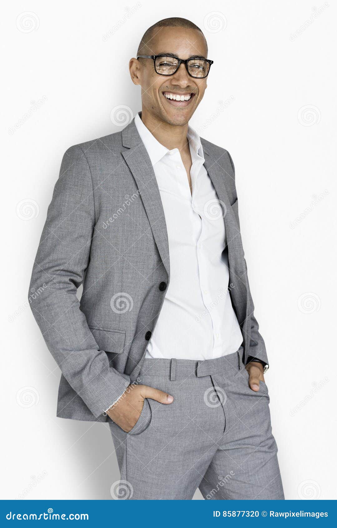 african descent business man smiling portrait