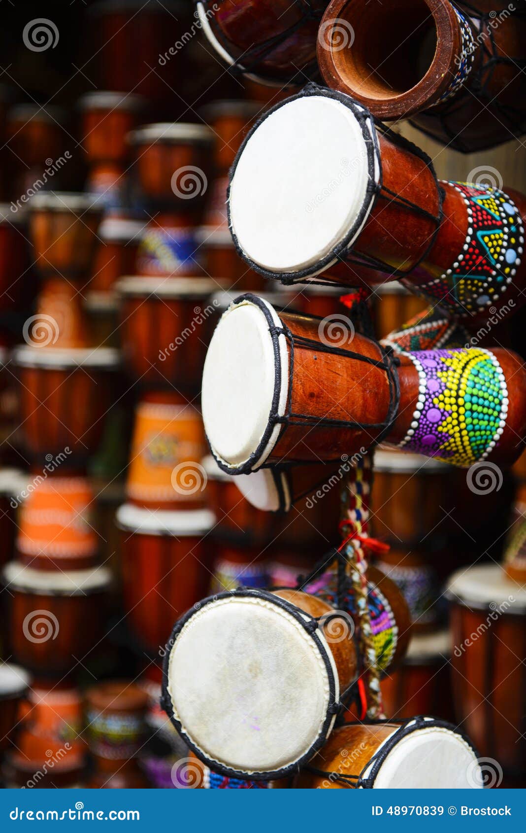 African djembe drum stock image. Image of entertainment 48970839