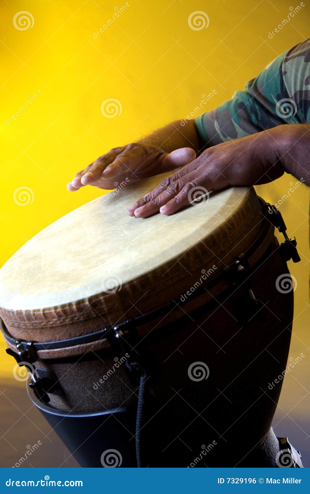 African Djembe With Hands Royalty Free Stock Image Image 7329196