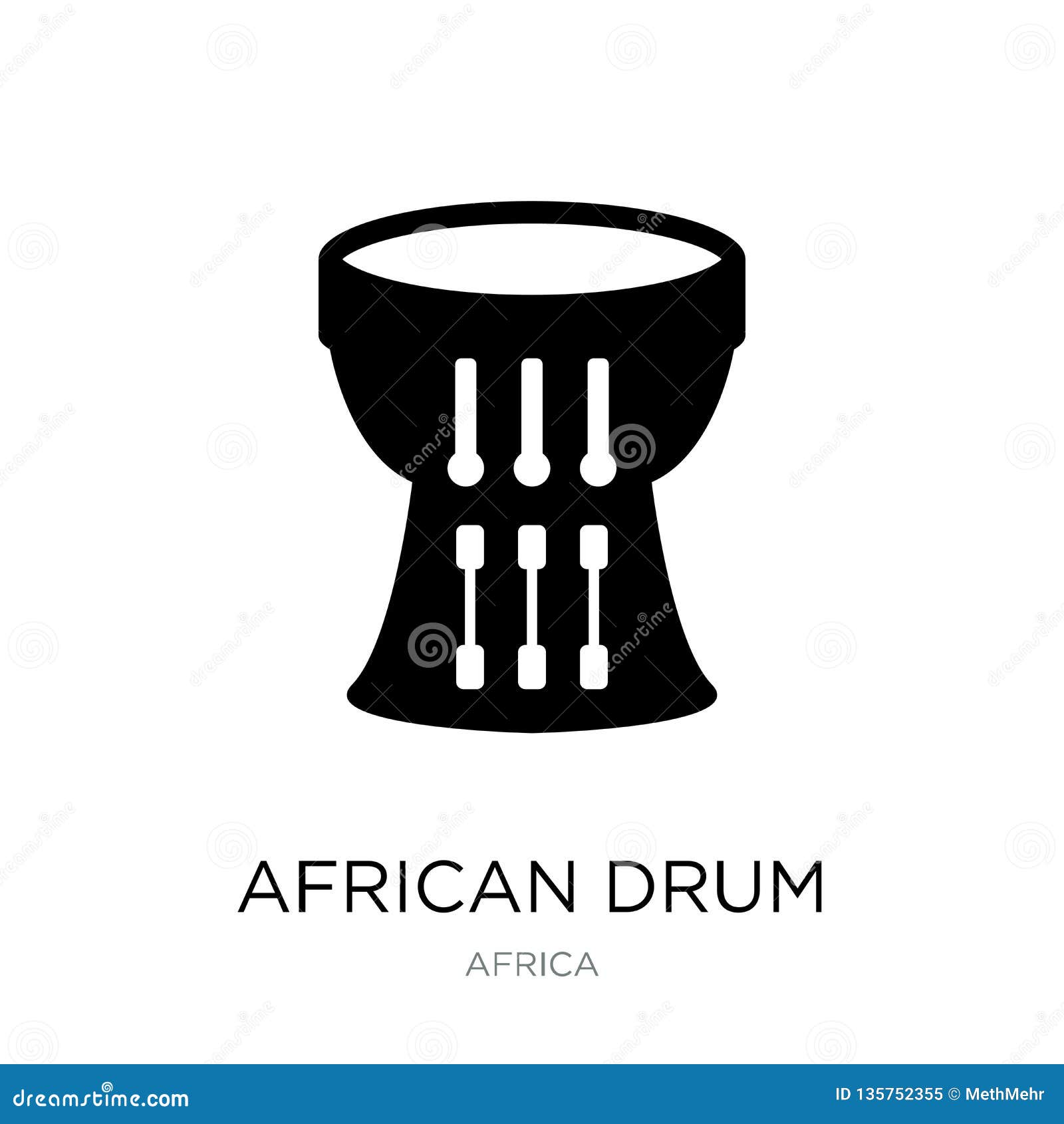 african drum icon in trendy  style. african drum icon  on white background. african drum  icon simple and