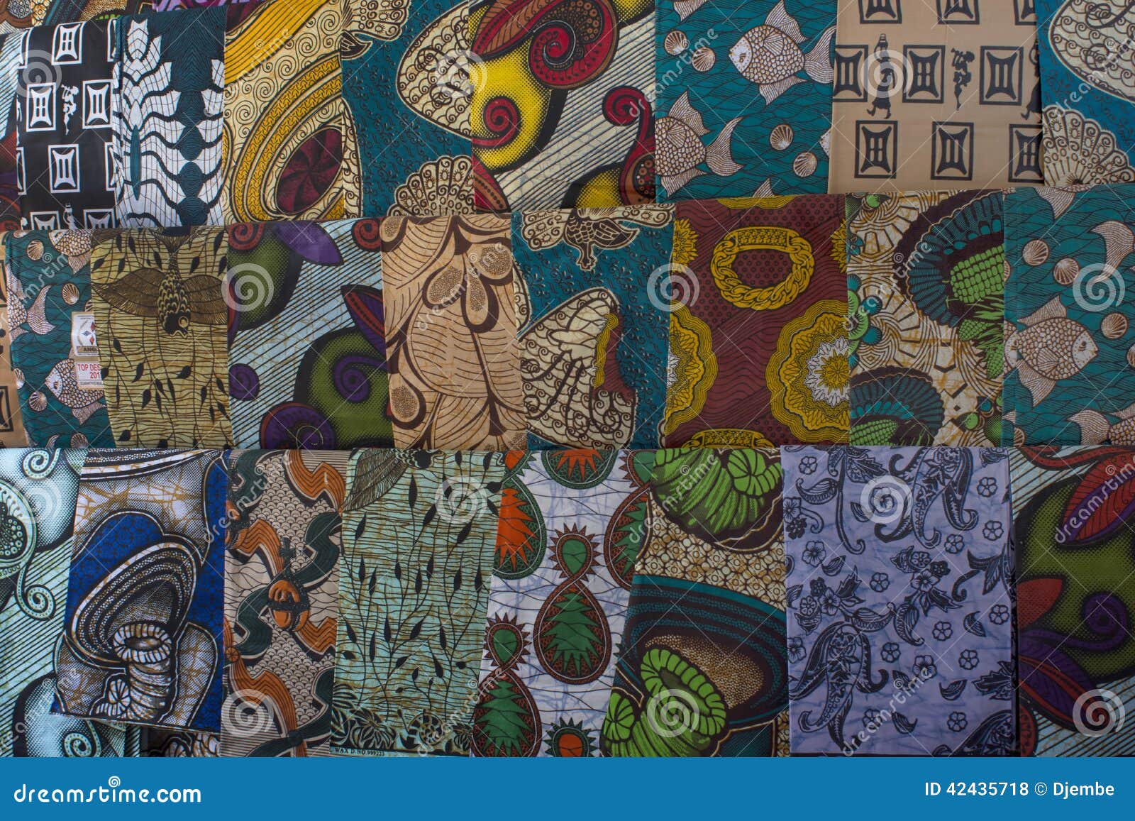 African fabrics stock photo. Image of market, culture 42435718