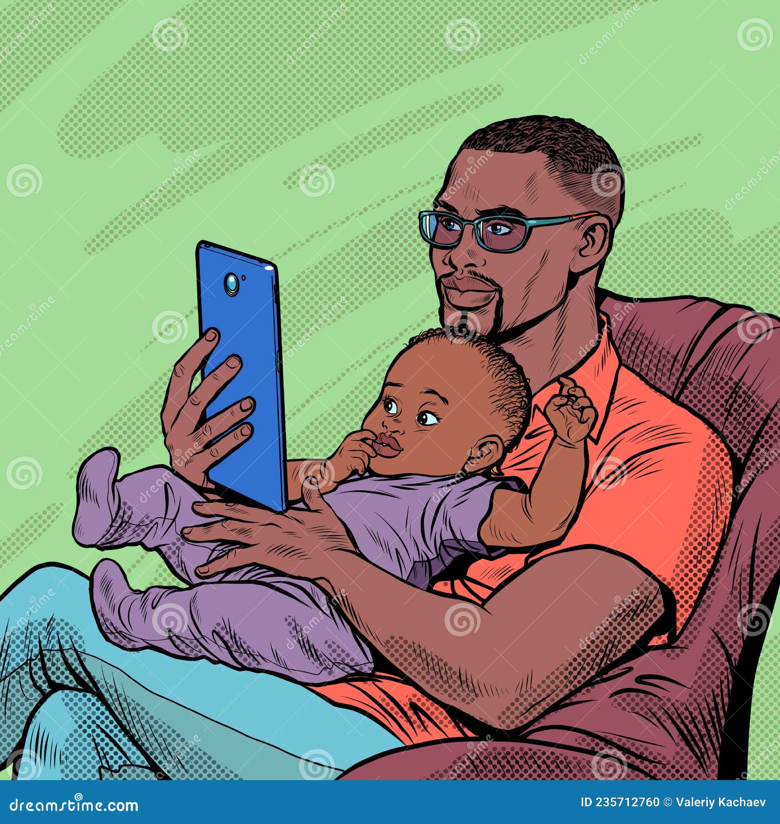 african father and child, homework and fatherhood. love and care