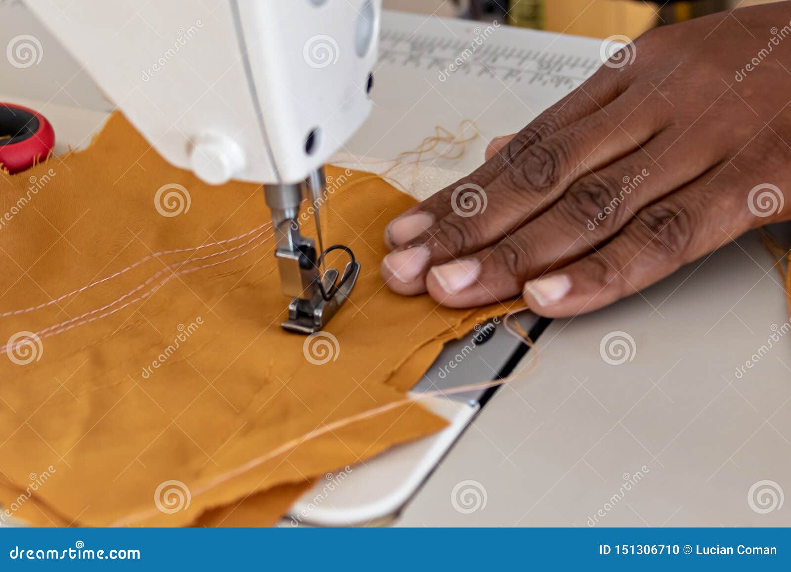 African hands sewing stock photo. Image of african, closeup 151306710