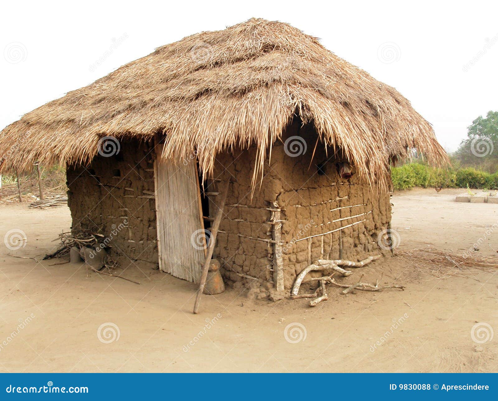 African hut stock photo. Image of basic, nature, construction - 9830088