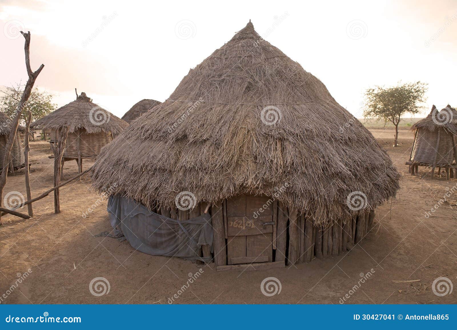 african hut