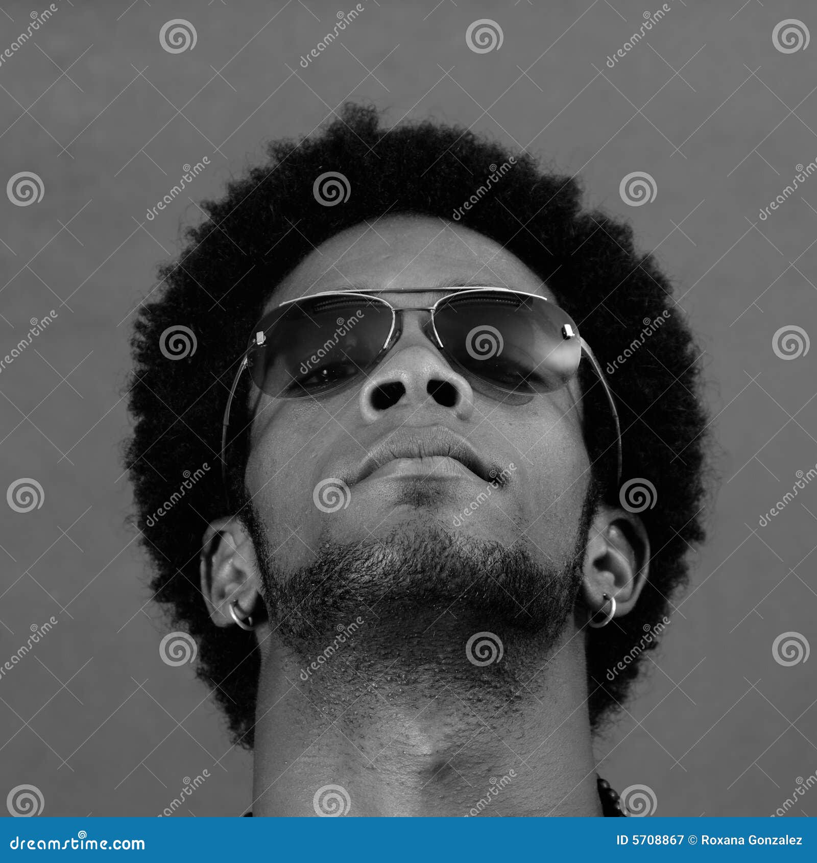 African male head stock image. Image of beard, adult, male - 5708867