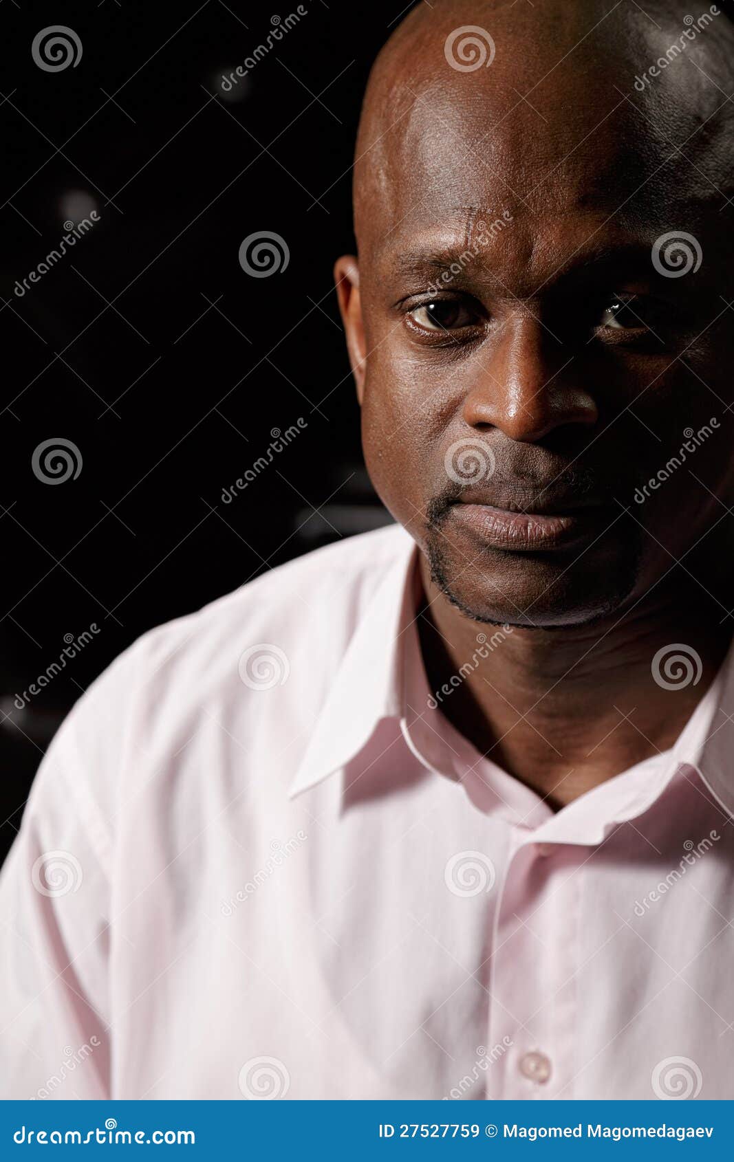 African man closeup stock image. Image of darkness, indoors - 27527759