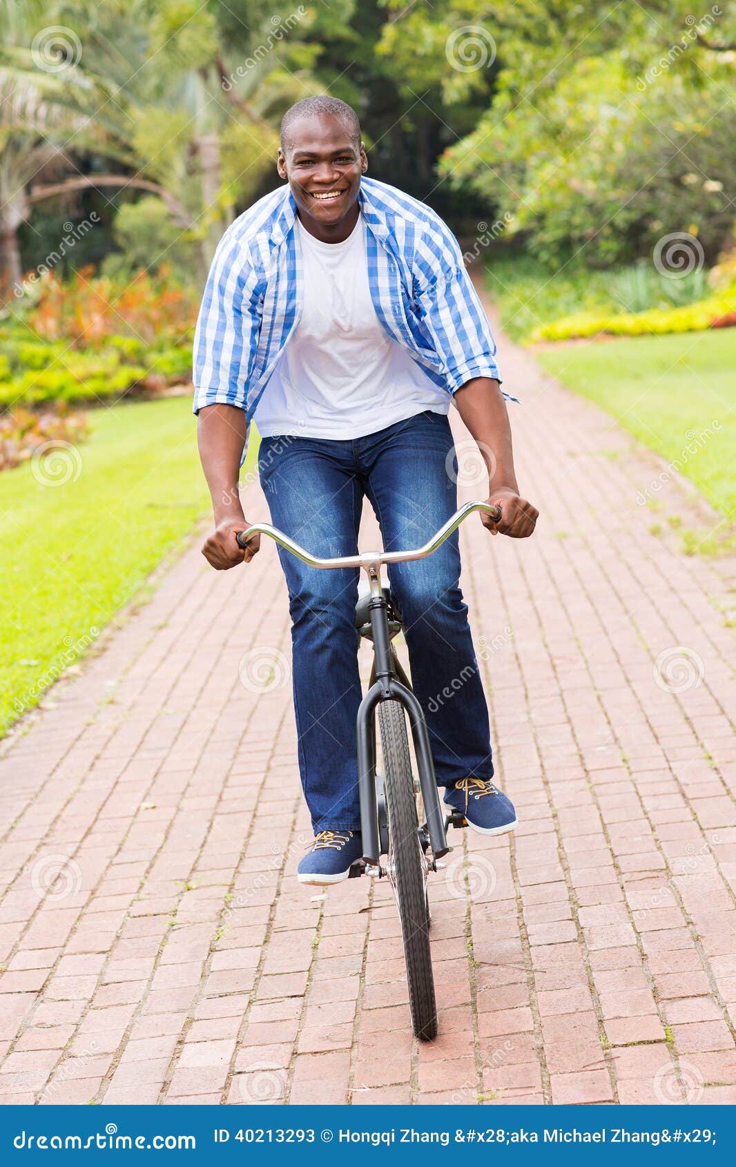 African Man Riding Bicycle Stock Image Image Of Looking 40213293