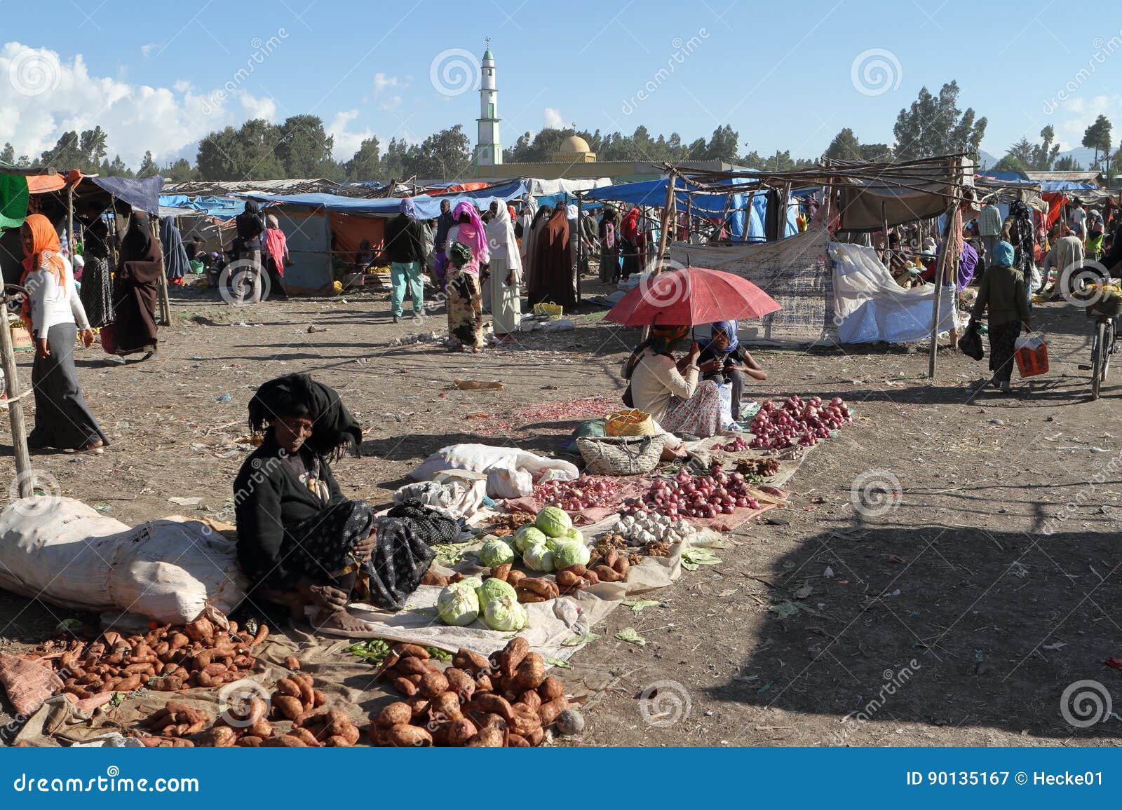 African market in Ethiopia editorial photography. Image of african