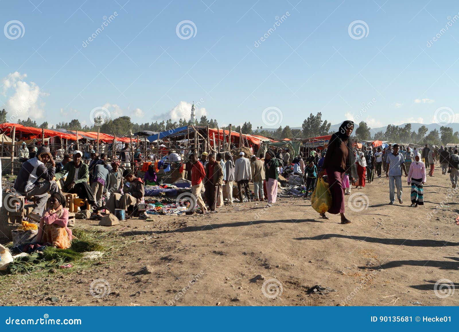 African market in Ethiopia editorial photo. Image of trade 90135681