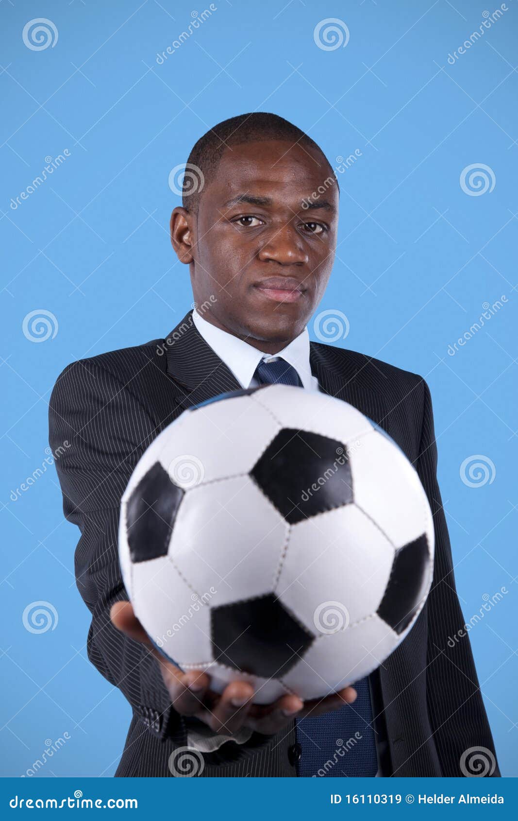 African soccer fan stock image. Image of looking, camera 16110319