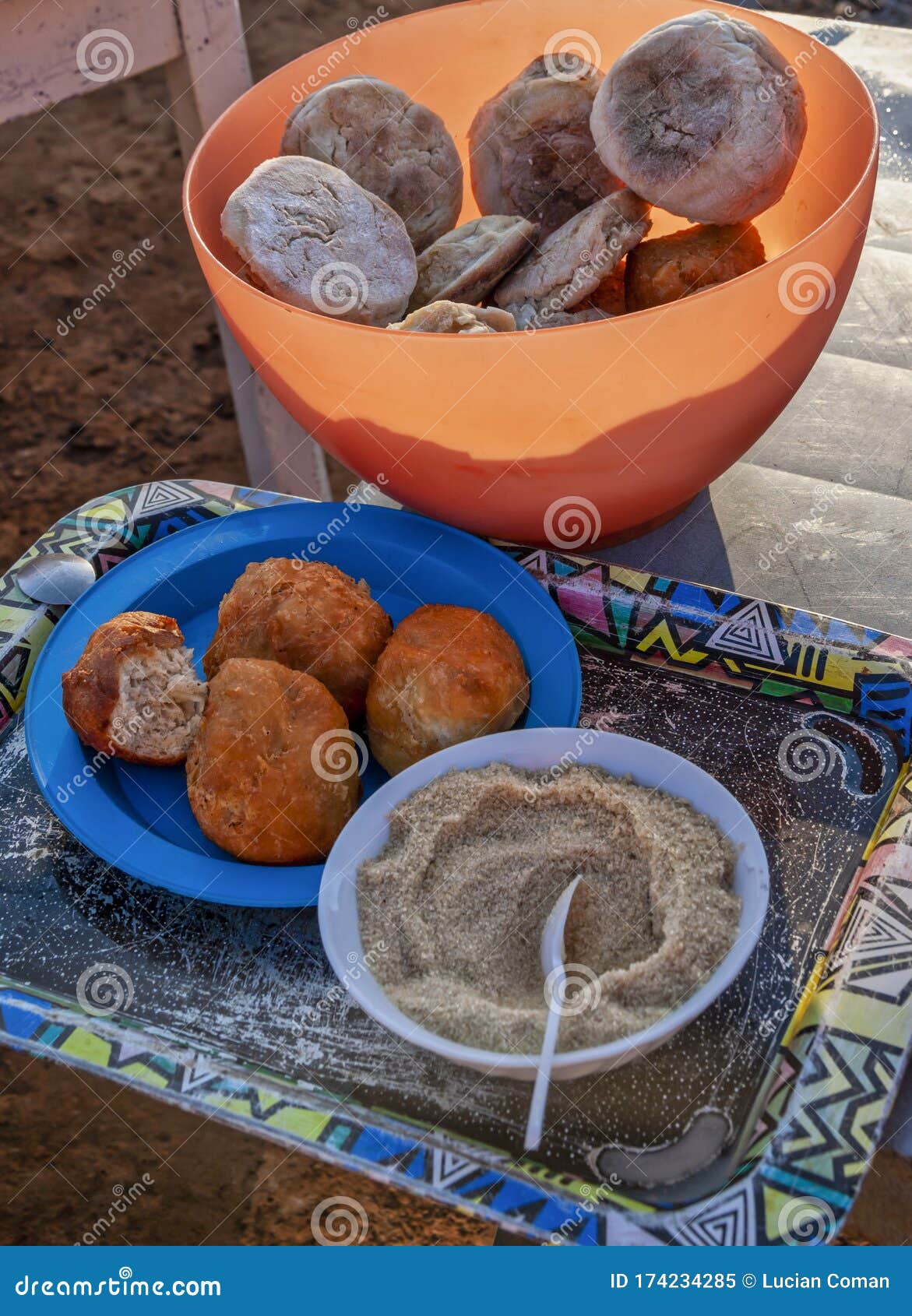 African street food stock image. Image of fetcook, cooked - 174234285