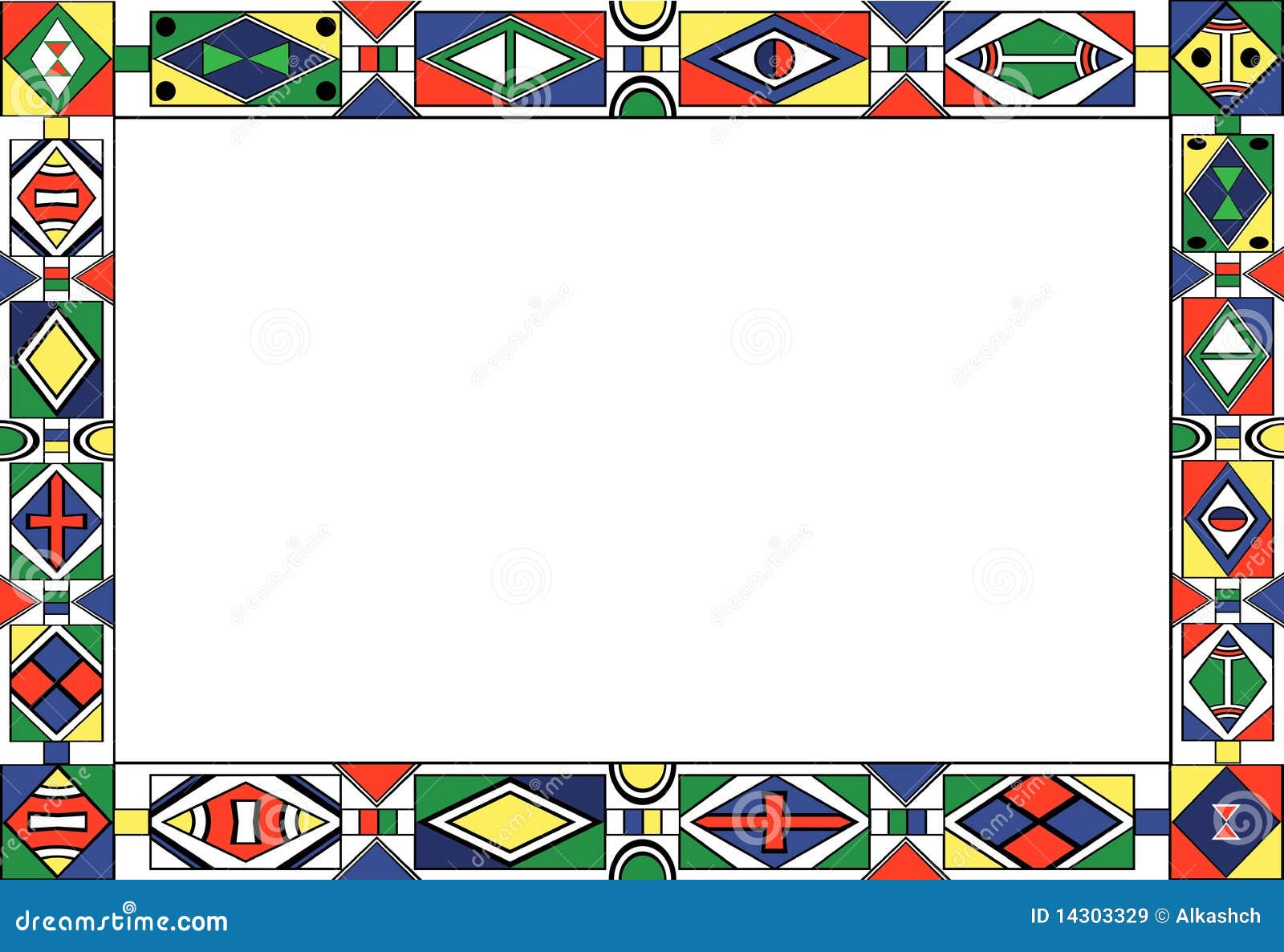 african borders and frames