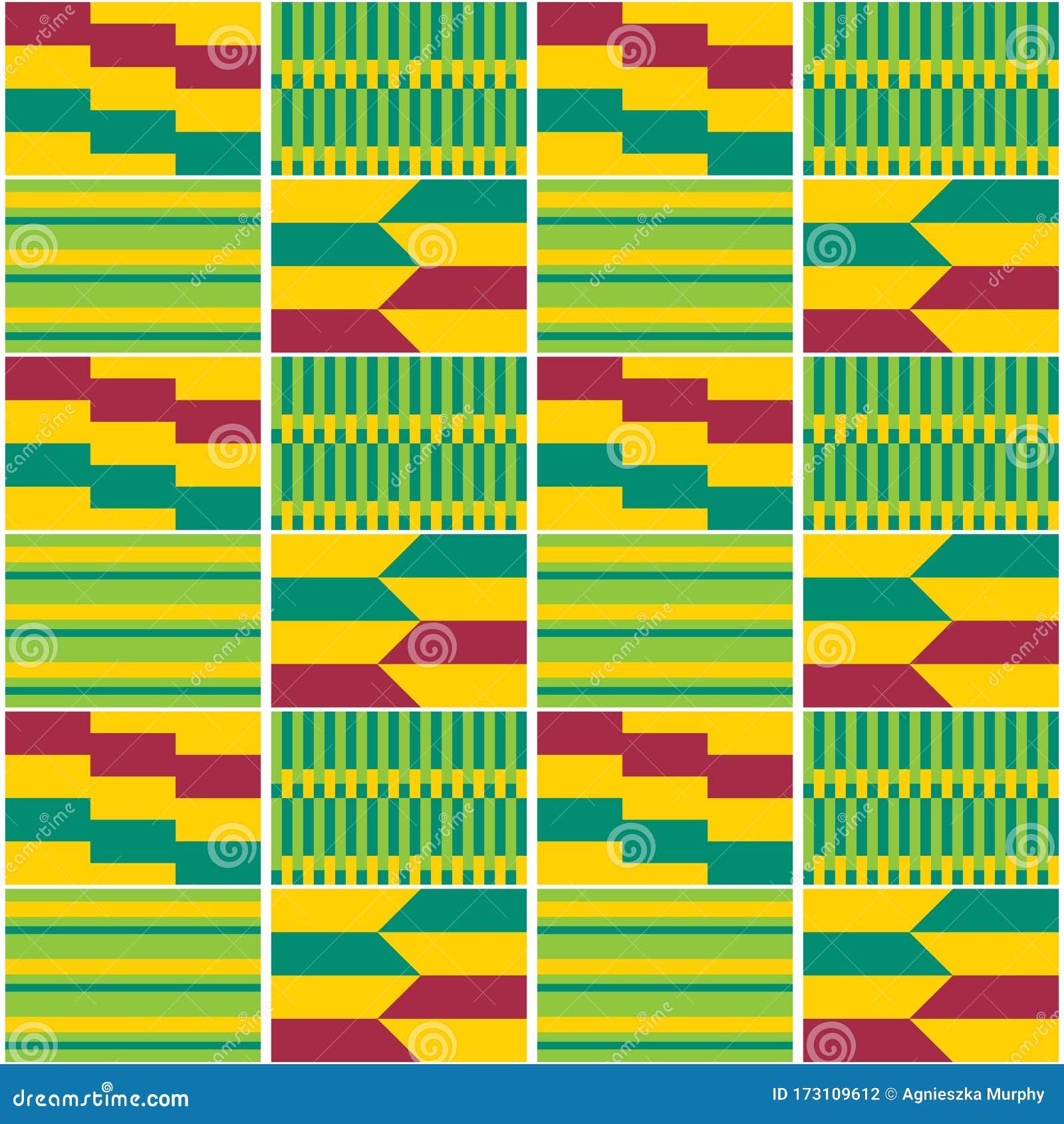 African Tribal Kente Cloth Style Vector Seamless Textile Pattern, Geometric  Ghana Nwentoma Design Stock Illustration - Illustration of collection,  archeology: 173109612