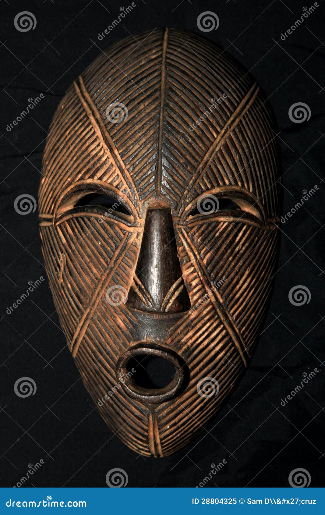 african tribal mask - lega tribe