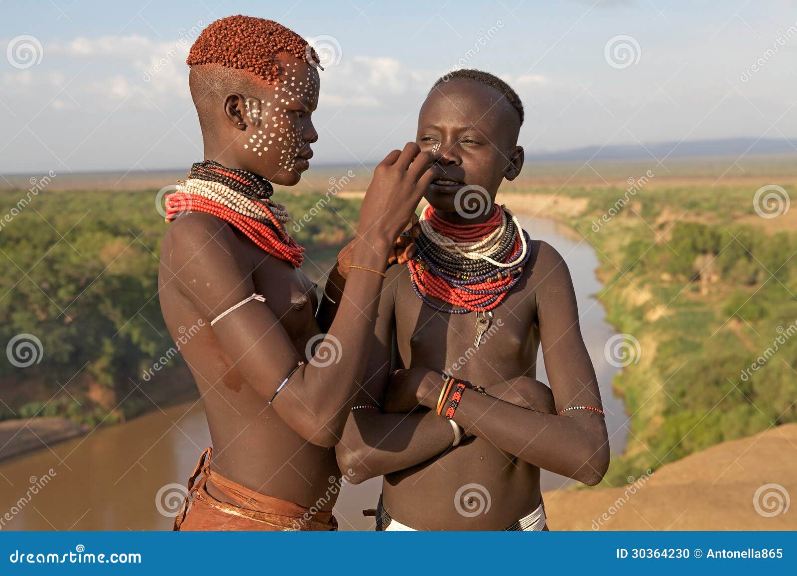 Afrikanische Stammes-frauen,.