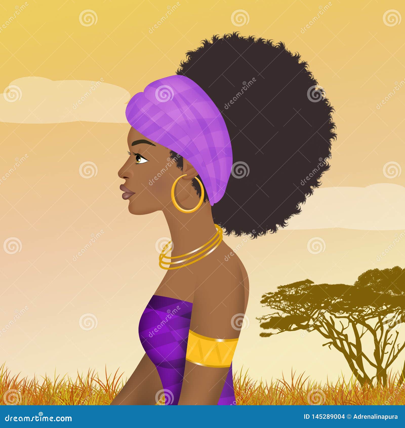 african woman portrait