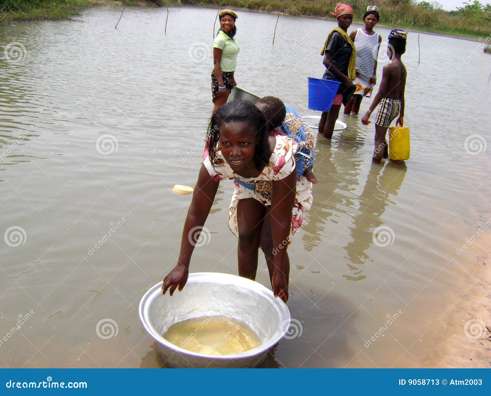 African Women At The River Editorial Stock Photo Image 9058713