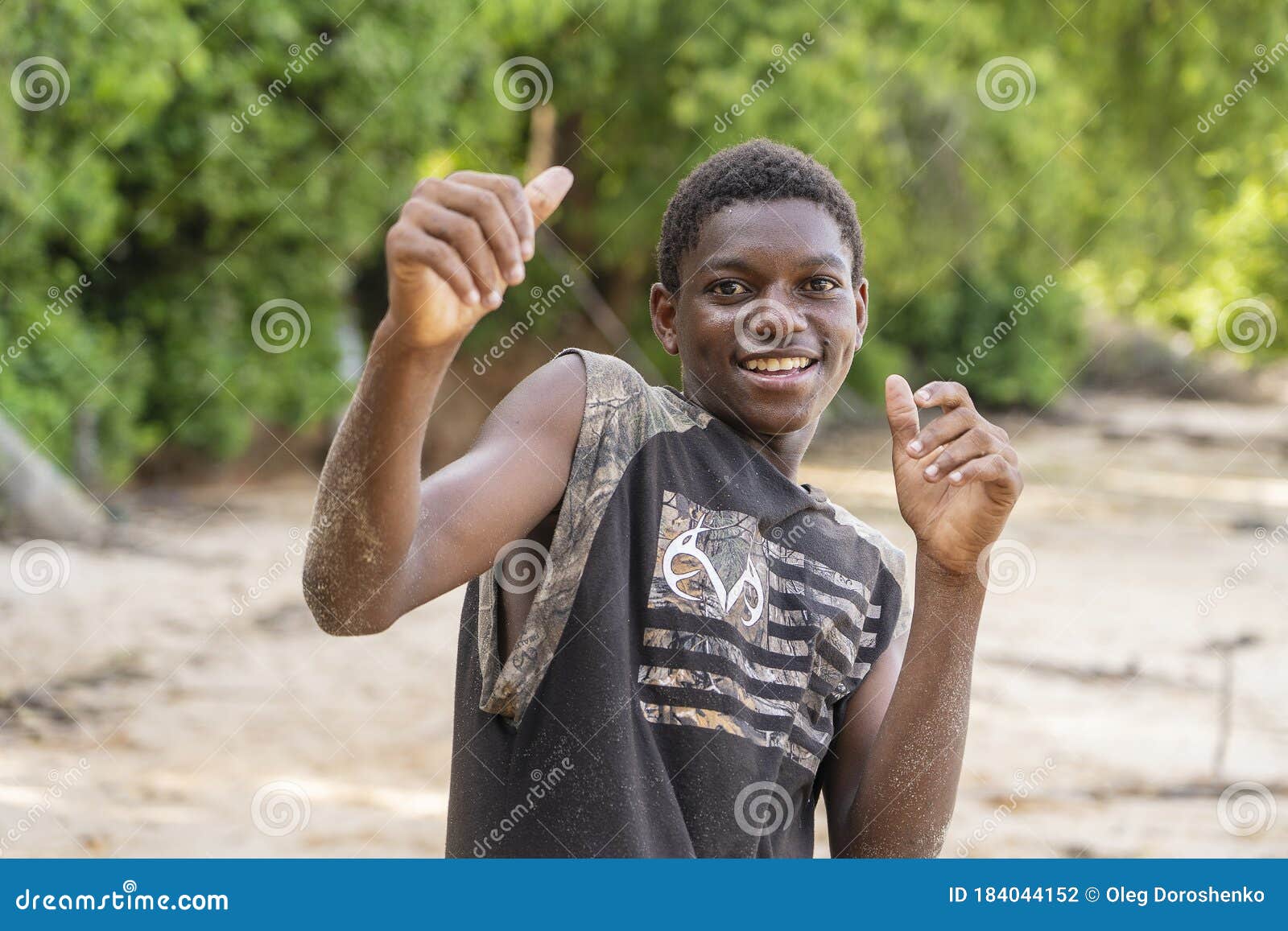 African Young Guy on the Beach of Zanzibar Island, Tanzania, East ...