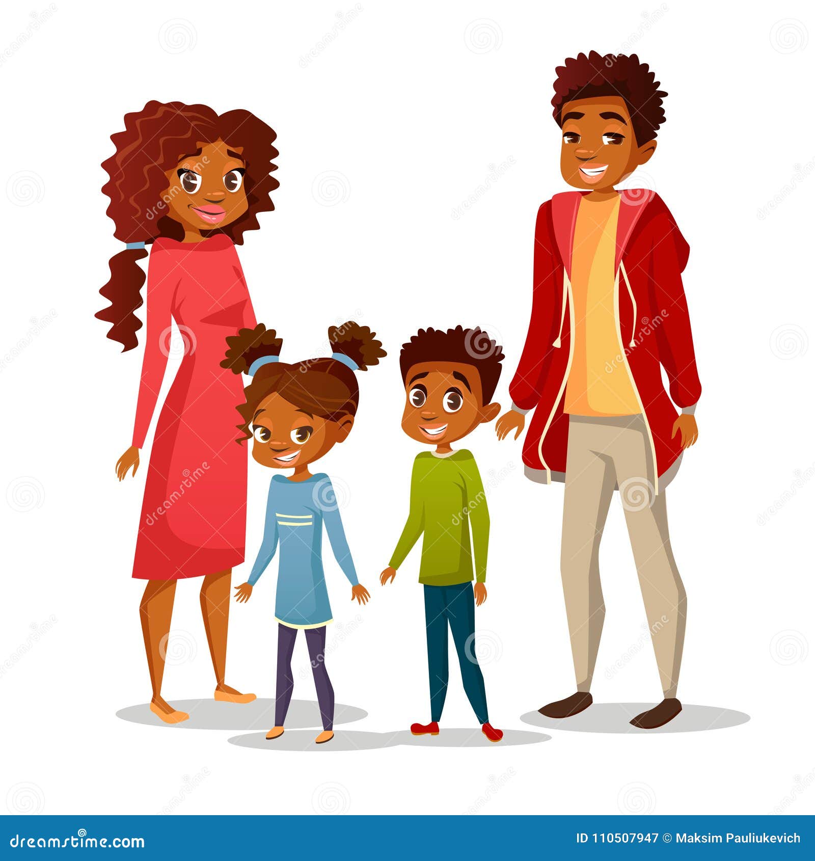 afro american family  
