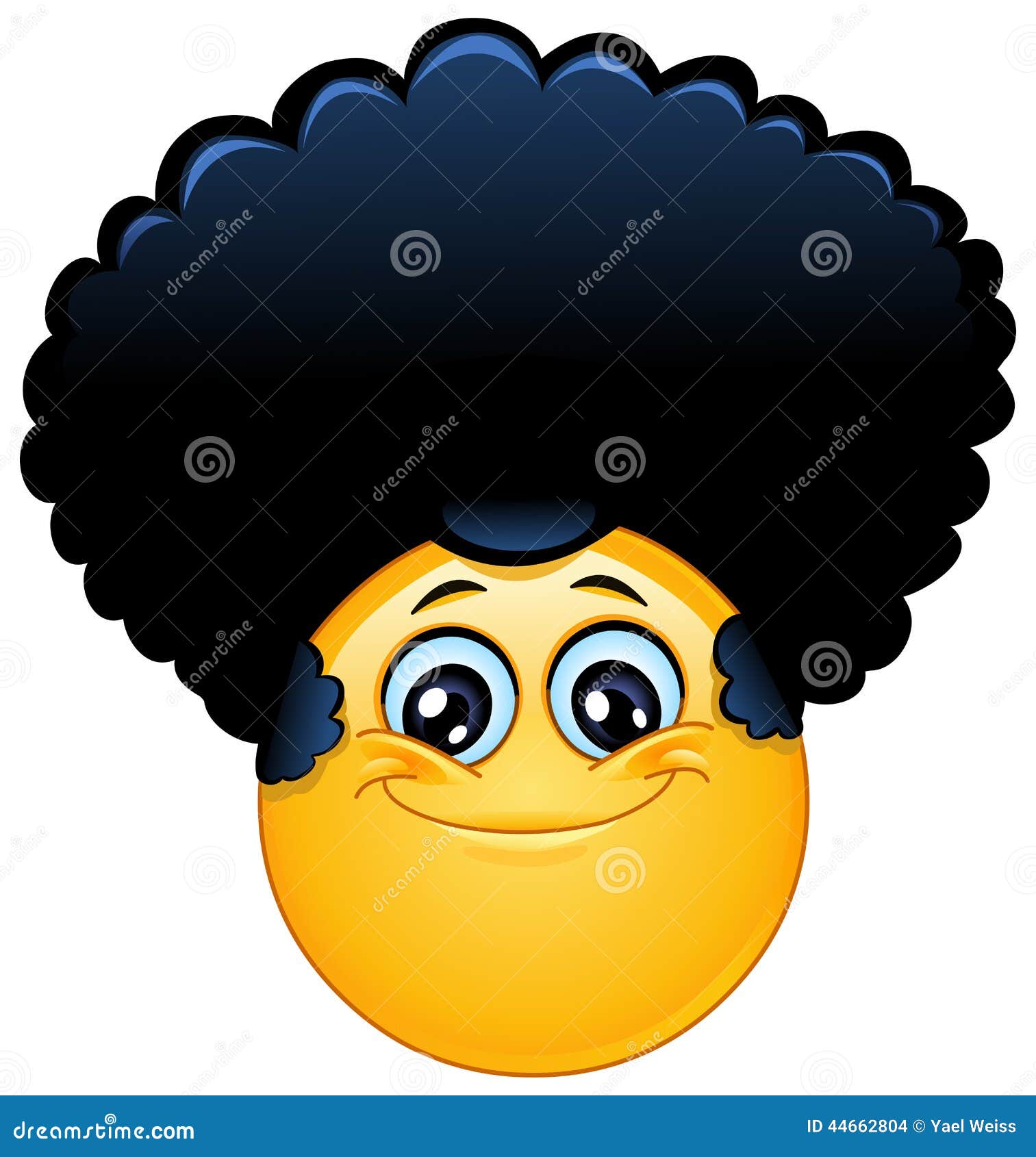 Afro Emoticon Stock Vector - Image: 44662804