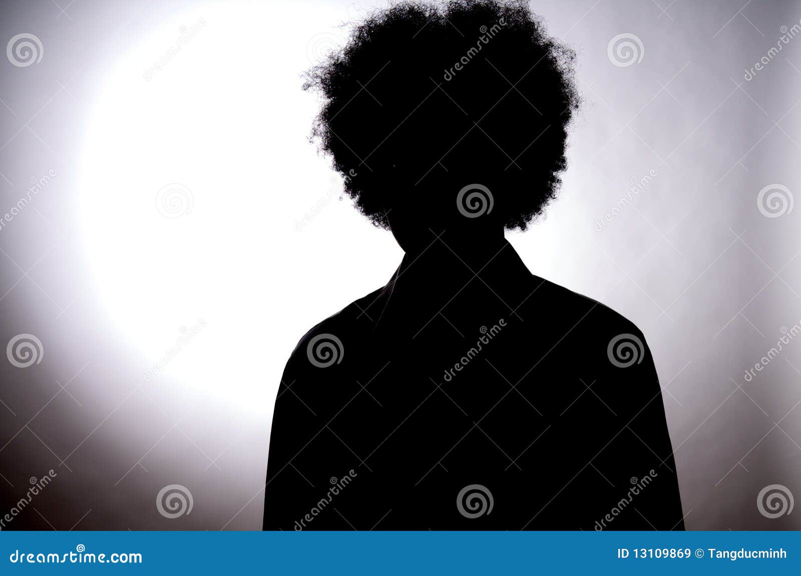 Afro Hair Style Silhouette Royalty Free Stock Images 