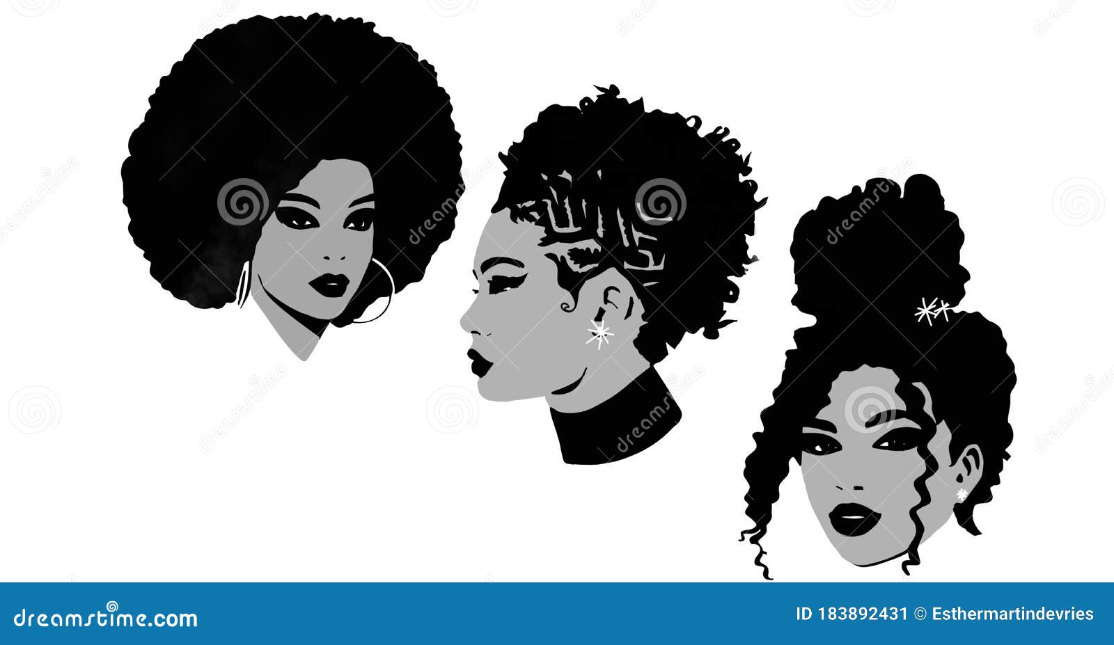 Free Free 313 Afro Hair Black Woman Svg Free SVG PNG EPS DXF File