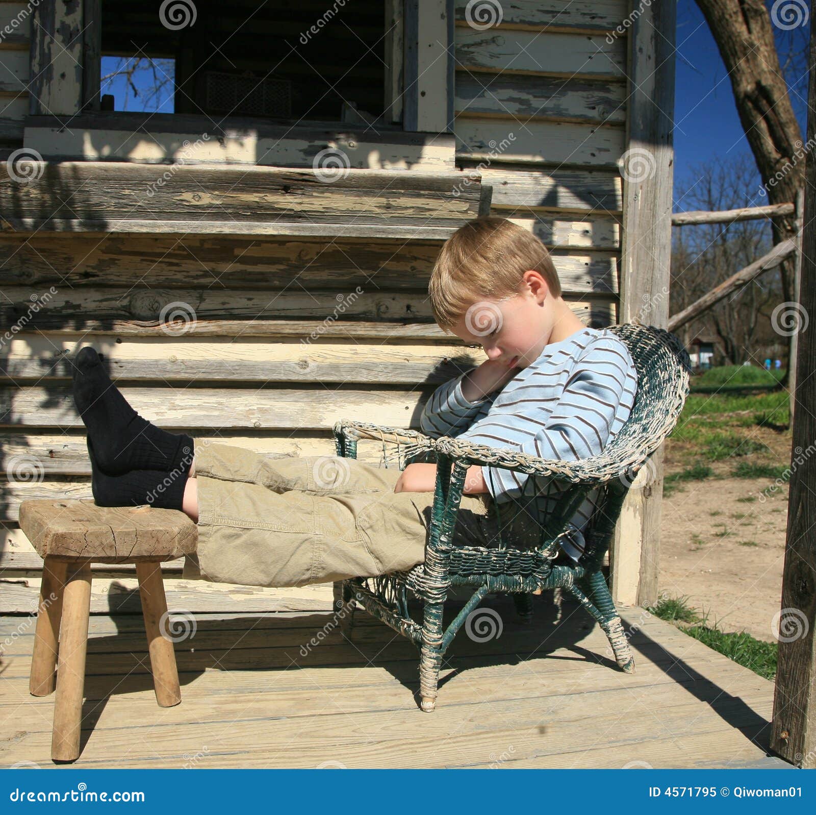 boy taking afternoon nap