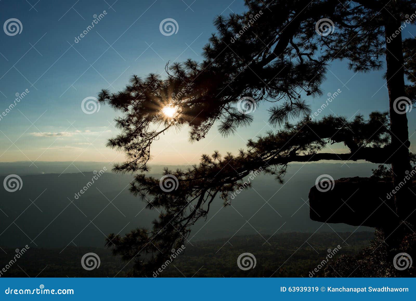afternoon sun at lomsak cliff