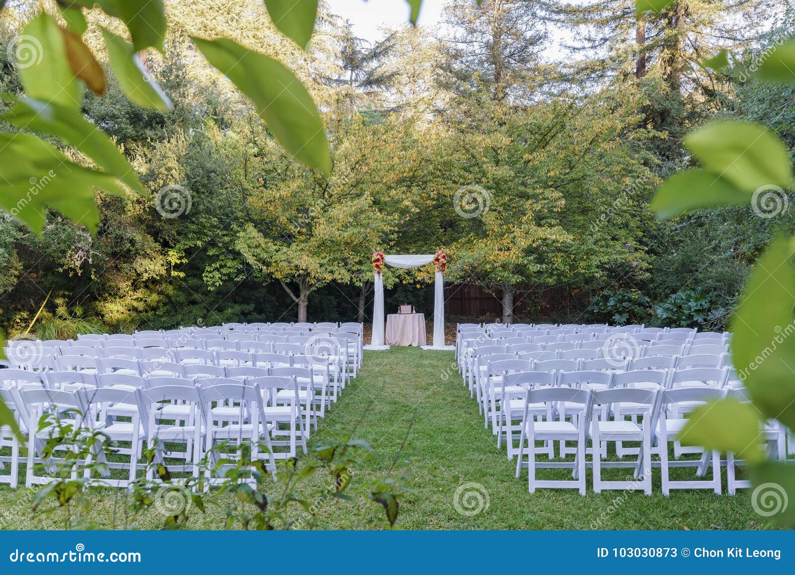 Romantic Wedding Venue In Descanso Graden Stock Image Image Of