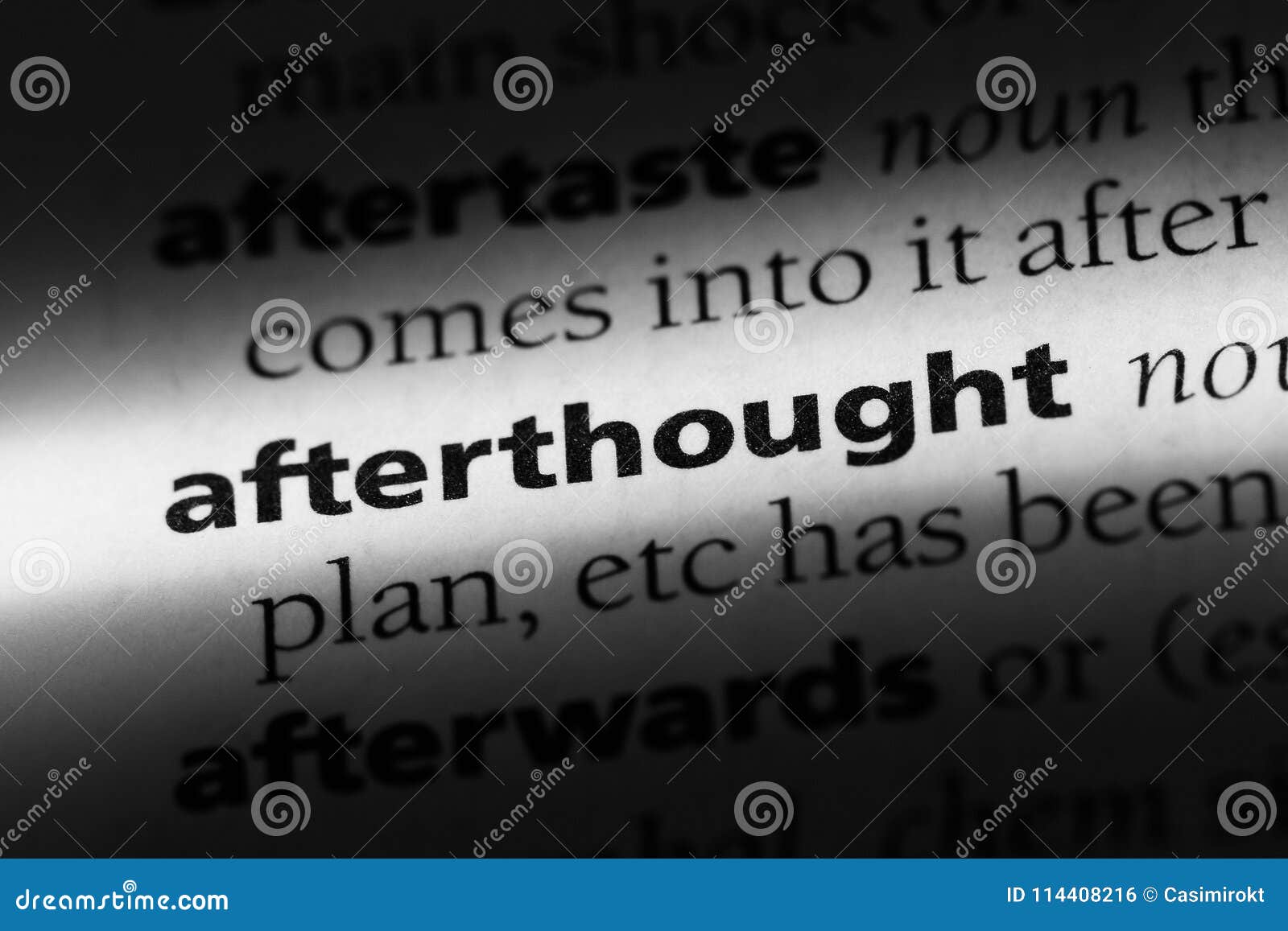 afterthought