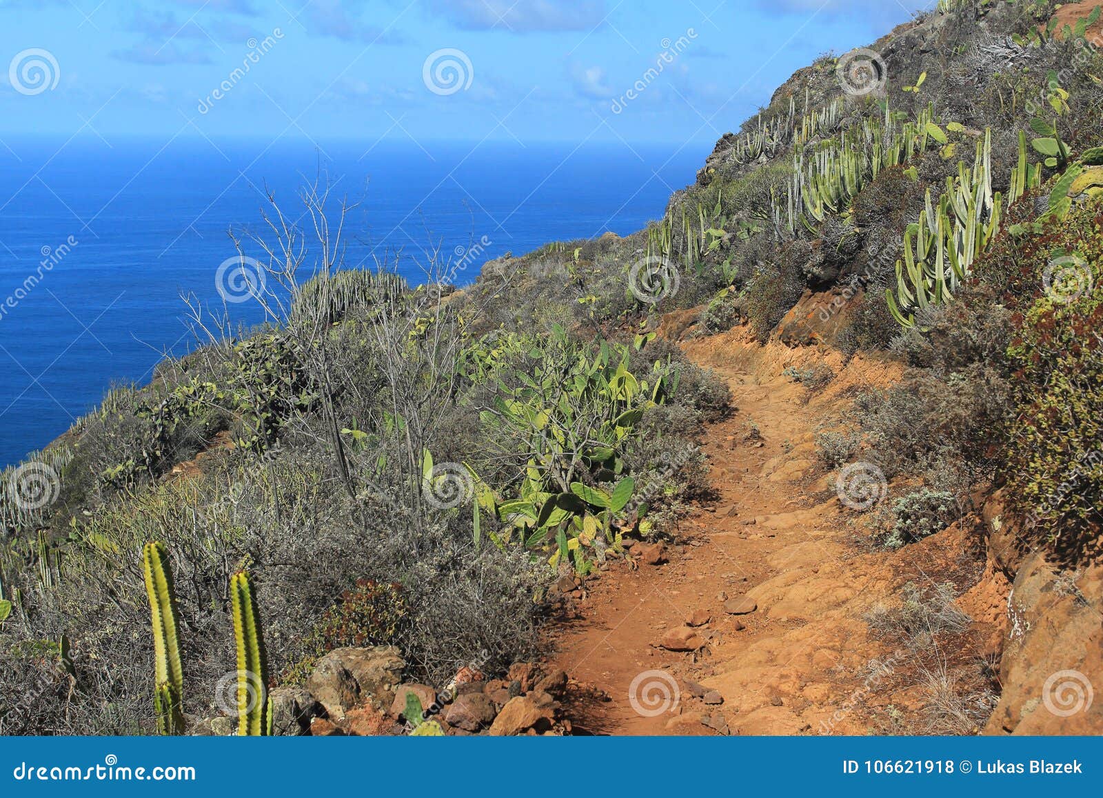 Agana Mountains and Atlantic Ocean Stock Photo - Image of ocean, plant: 106621918