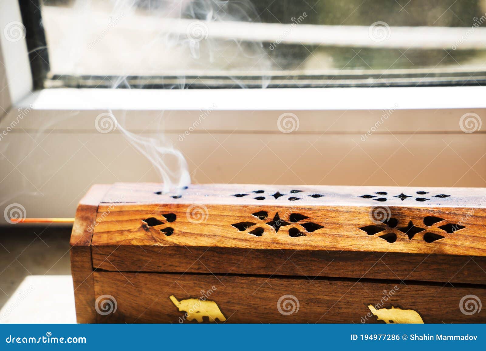 Agarbatti or Incense Sticks Emitting Fragrant Smoke Stock Photo Image