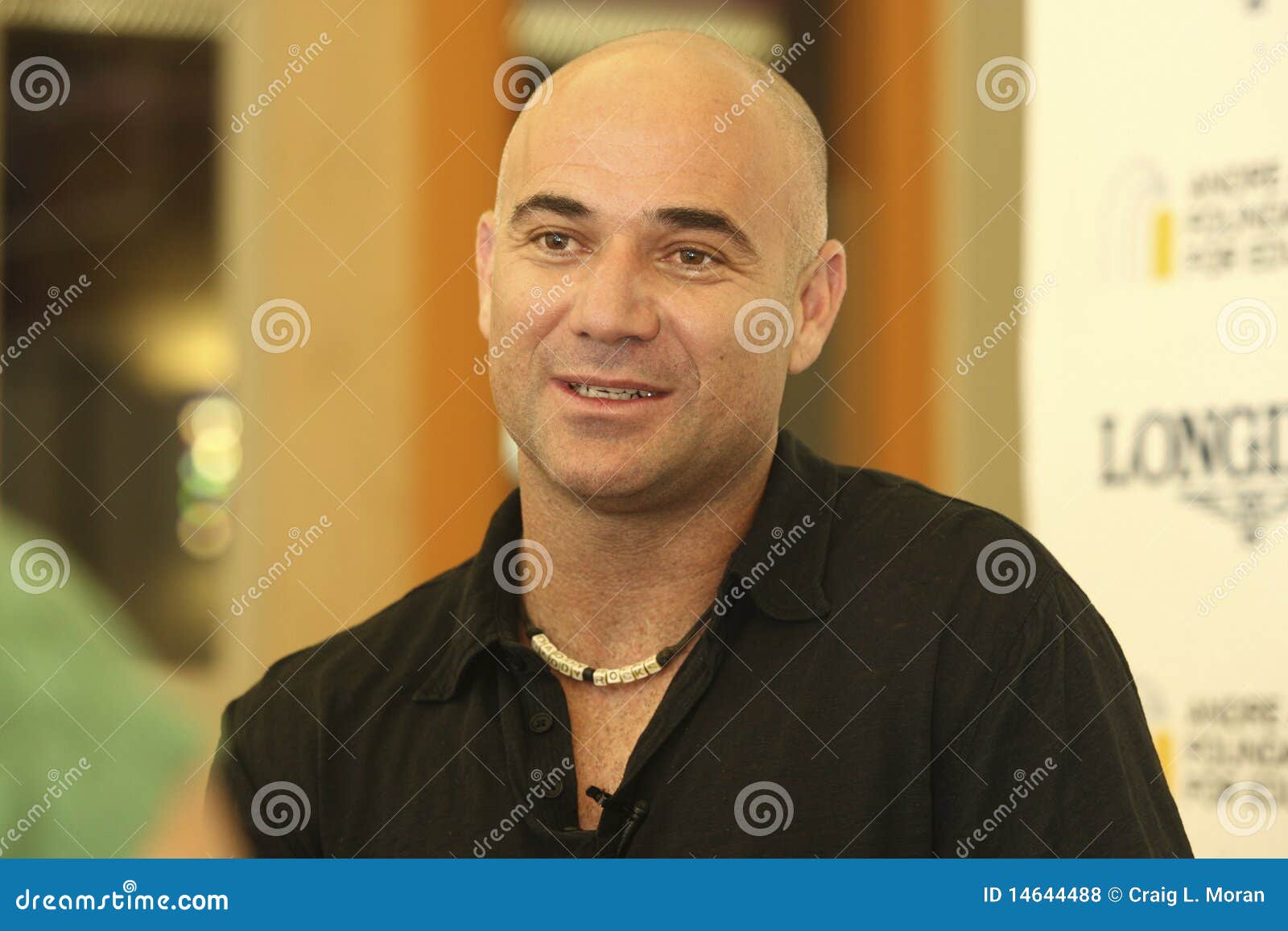 Agassi andre editorial stock photo. Image of interview 14644488