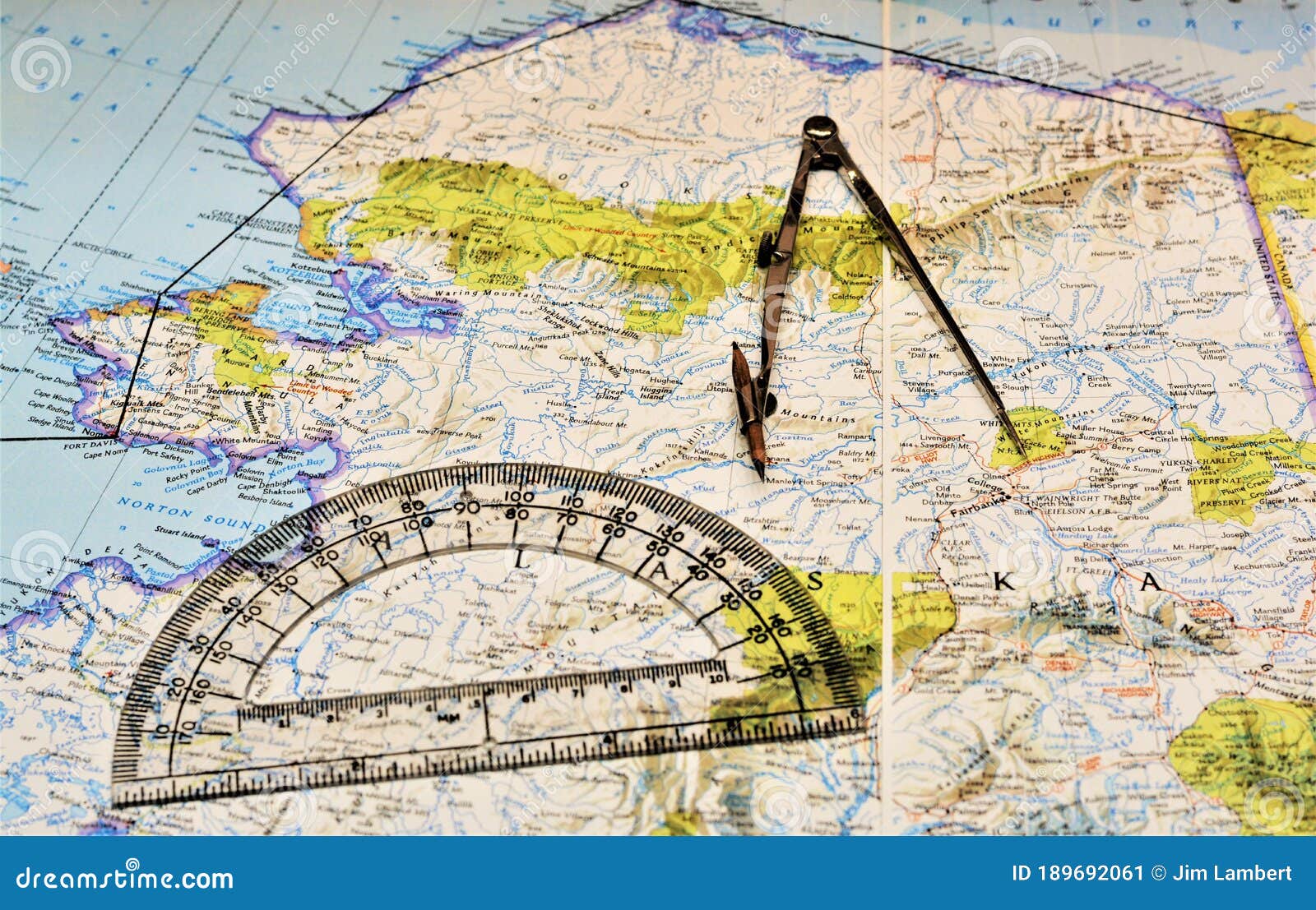 Map Reading with Compass is an Important Skill. Stock Image - Image of location, reading: 189692061