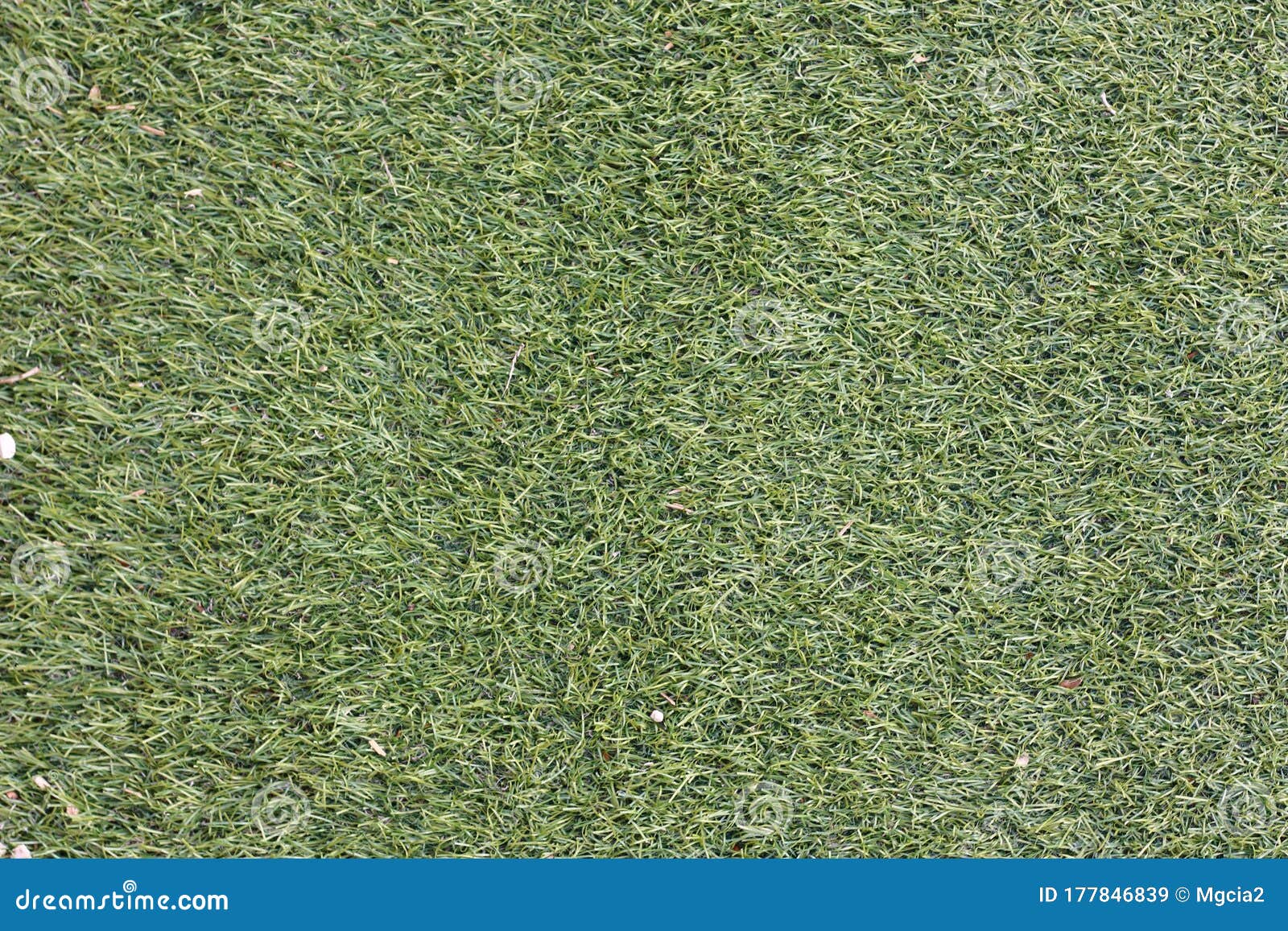aged artificial grass background in deep green color