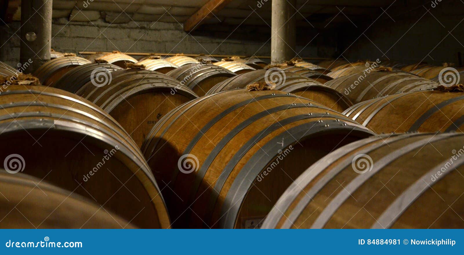 Aged cognac barrels stock image. Image of grapes, alcohol - 84884981