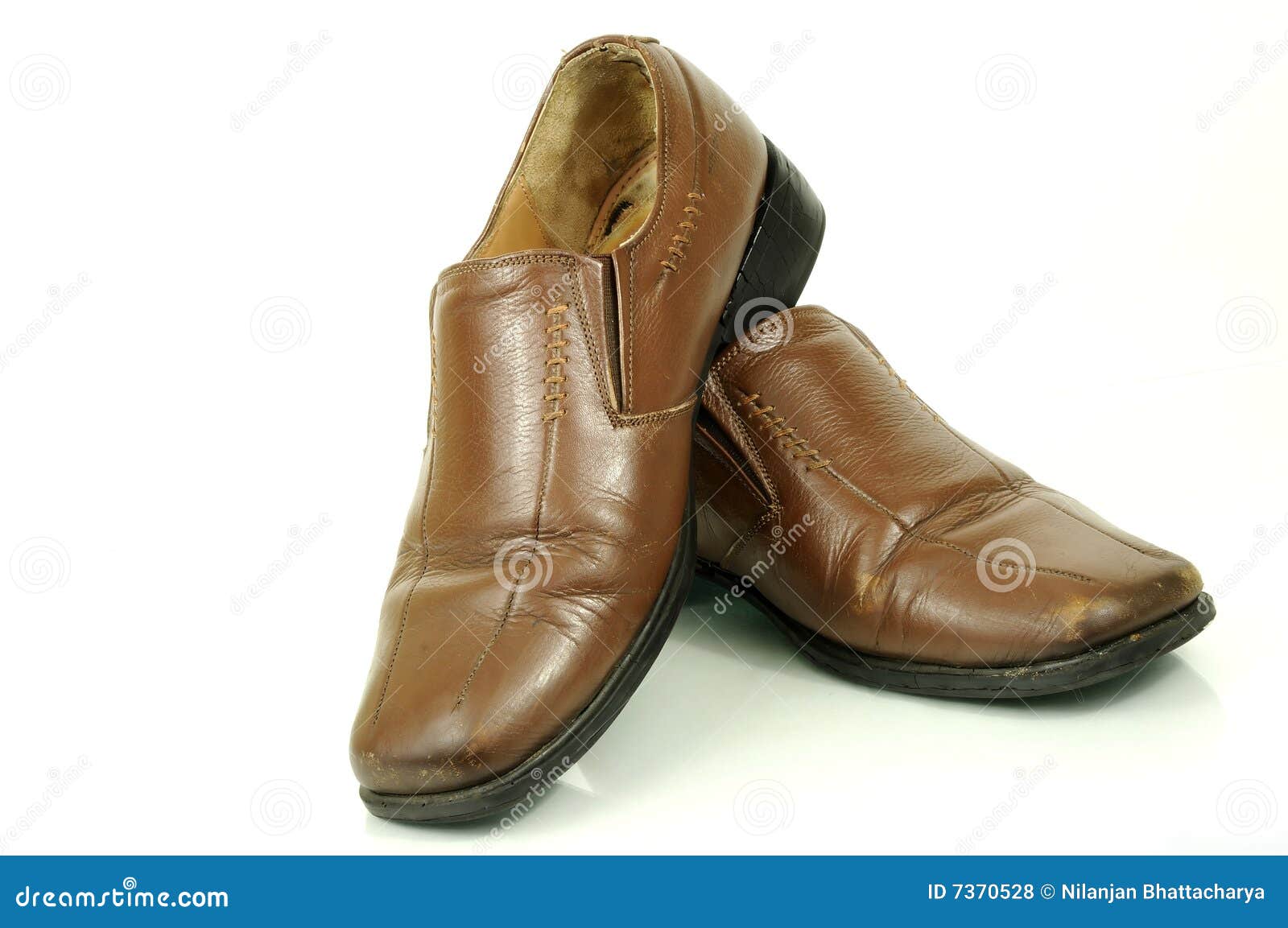 Aged fashion shoes for men stock