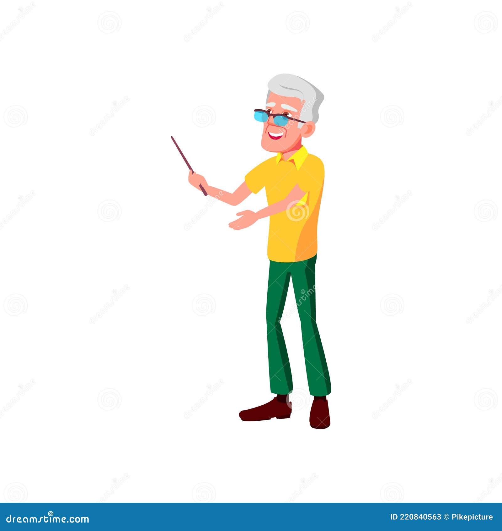 Aged Man Teacher Pointing at Map with Stick Cartoon Vector Stock Vector - Illustration of elderly, grandson: 220840563 Aged Man Teacher Pointing at Map with Stick Cartoon Vector Stock Vector - Illustration of elderly, grandson: 220840563
