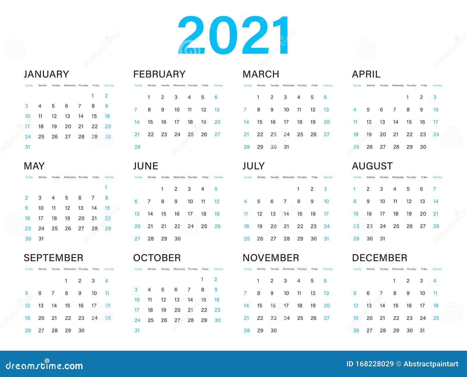 Agenda 2022 Vectorsjabloon Eenvoudig Minimaal Ontwerp 