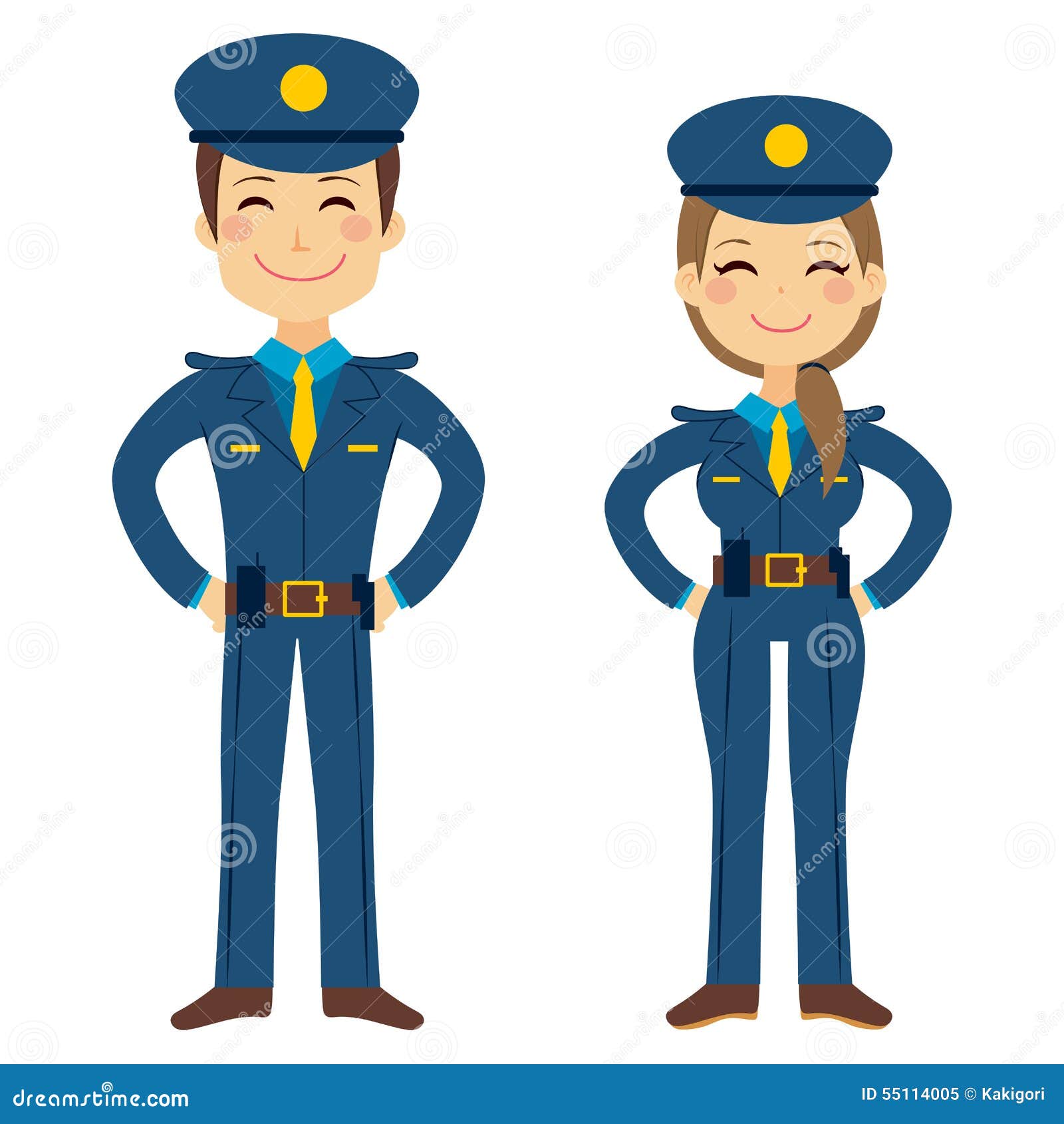 Illustration Représentant Un Uniforme D'enfant D'un Policier Avec