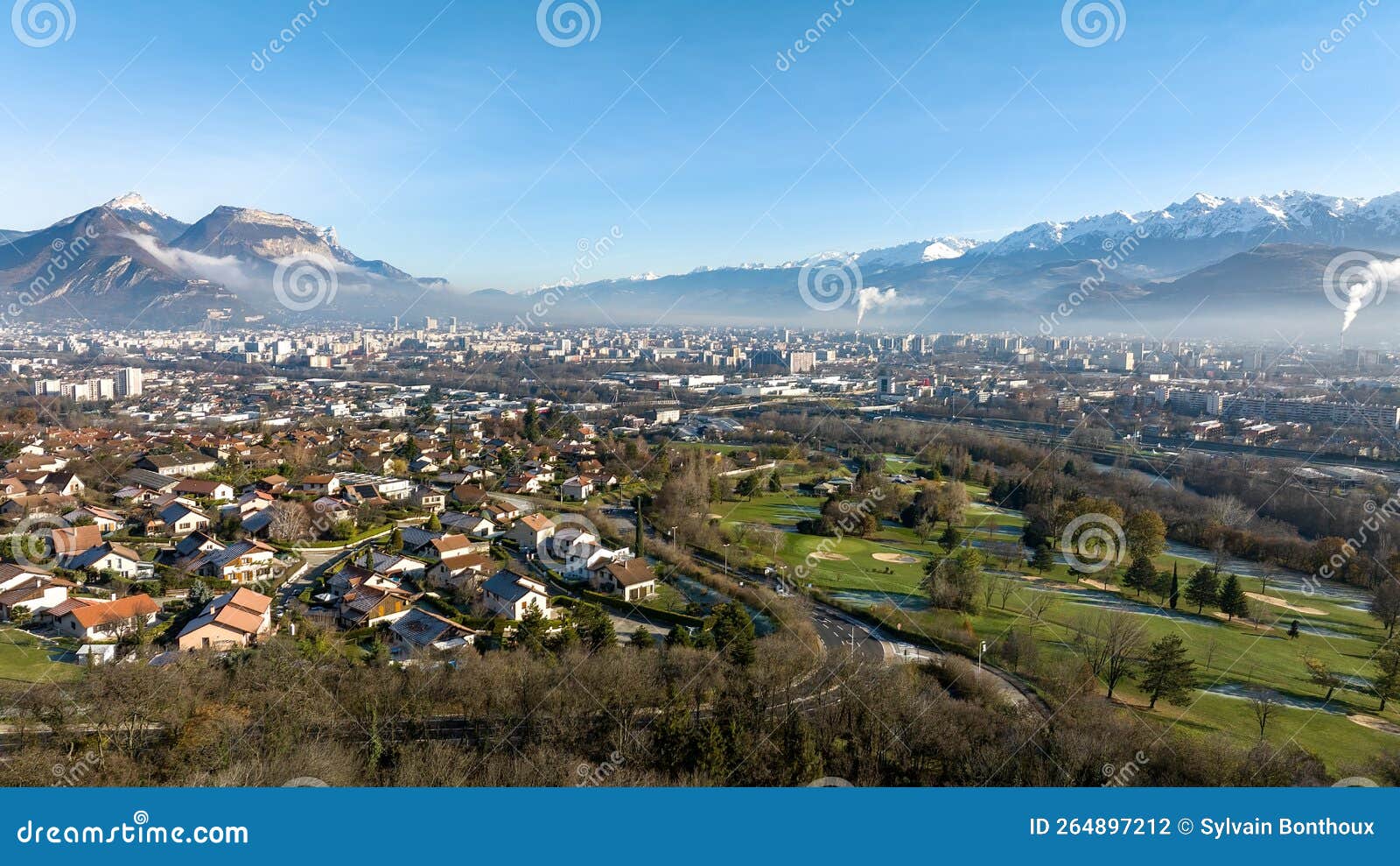 agglomeration of grenoble from seyssins